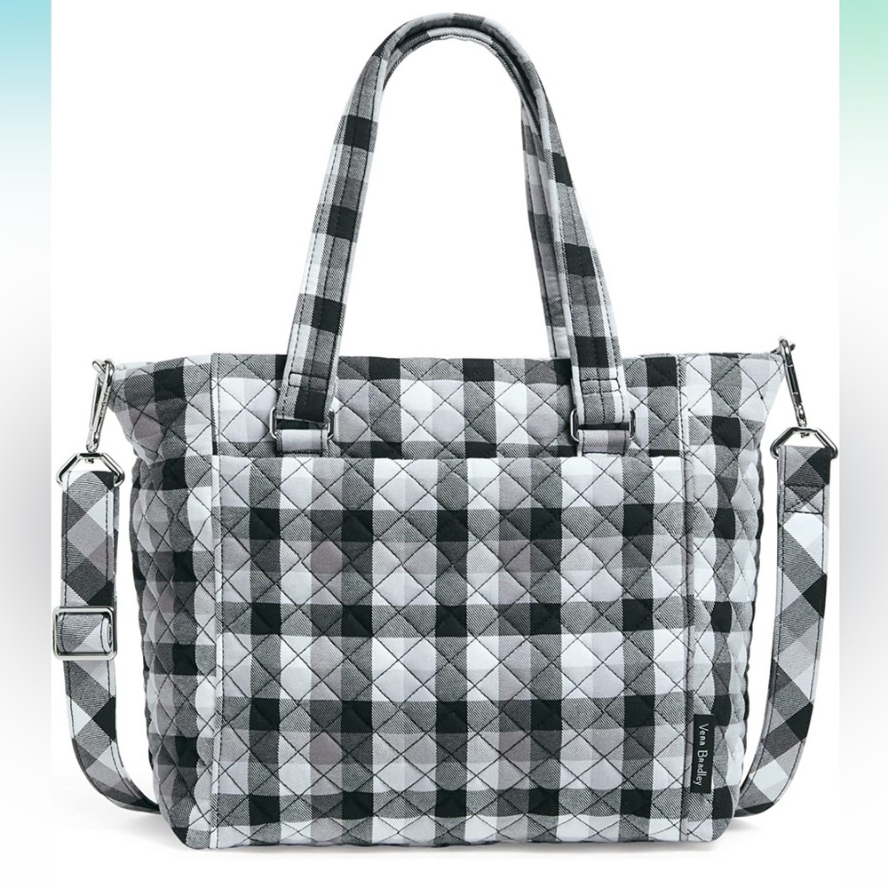 Vera Bradley Multi-Strap Shoulder Bag-Kingbird Plaid-NWT